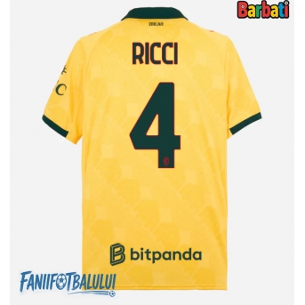 AC Milan Samuele Ricci #4 Tricou Fotbal Replică 2025-26 Barbati Treilea